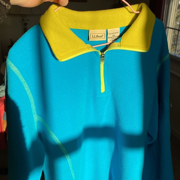 LL Bean poly quarter zip fleece - girls S/8 - Picture 9 of 9